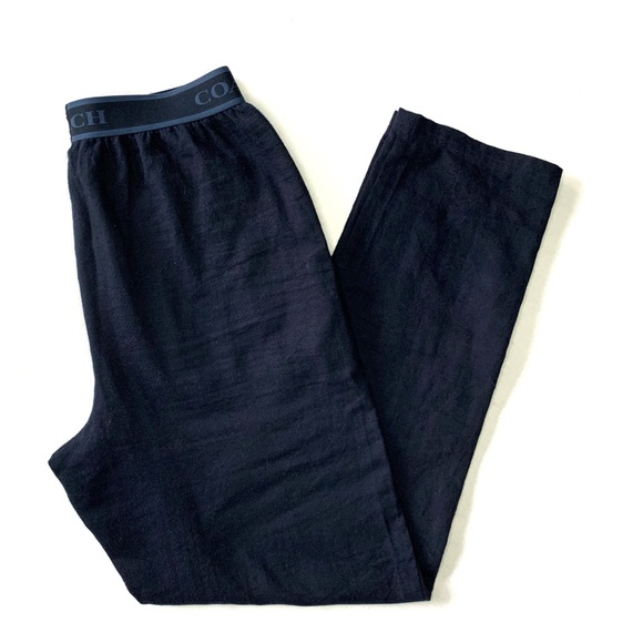 NWT Coach Navy Cotton Pajama Pant - Picture 2 of 6